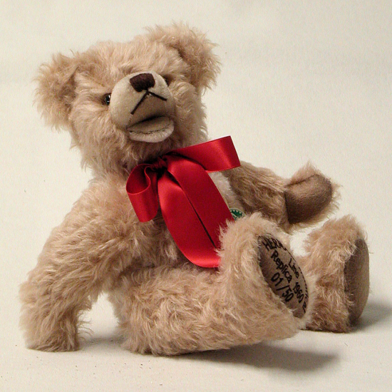 HERMANN historical Line ? Replica 1960 Bear with open mouth 35 cm Teddybr von Hermann-Coburg