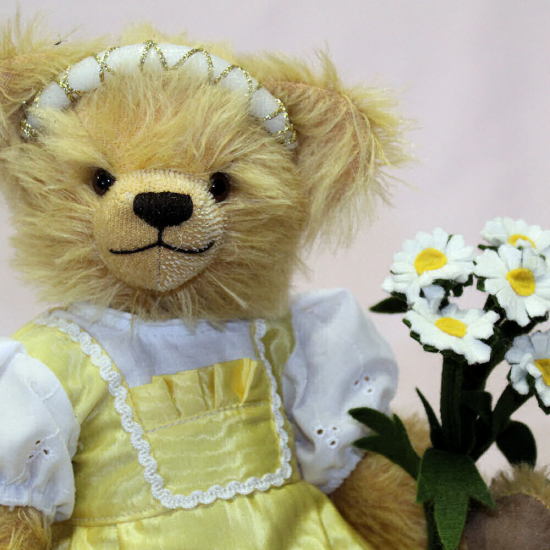 Blumen-Mdel Franzi 32 cm Teddybr von Hermann-Coburg