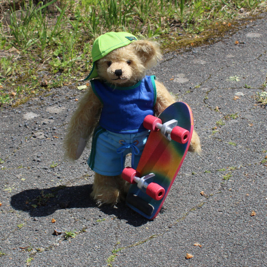 Skater Toni 32 cm Teddybr von Hermann-Coburg