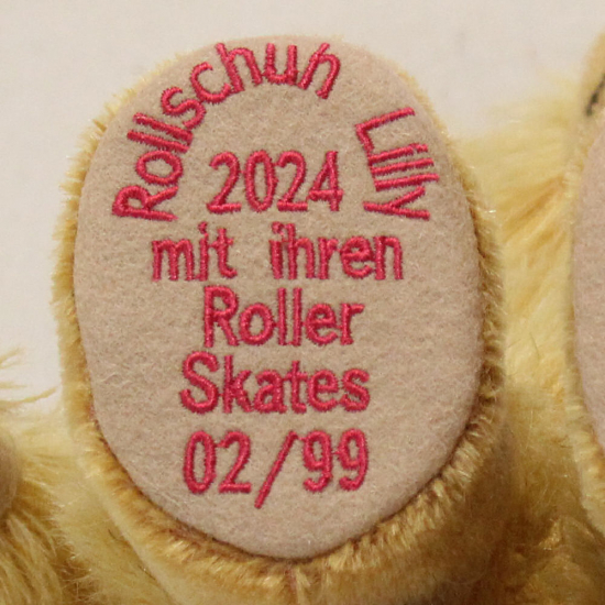 Rollschuh Lilly mit ihren Roller Skates 32 cm Teddyb�r von Hermann-Coburg