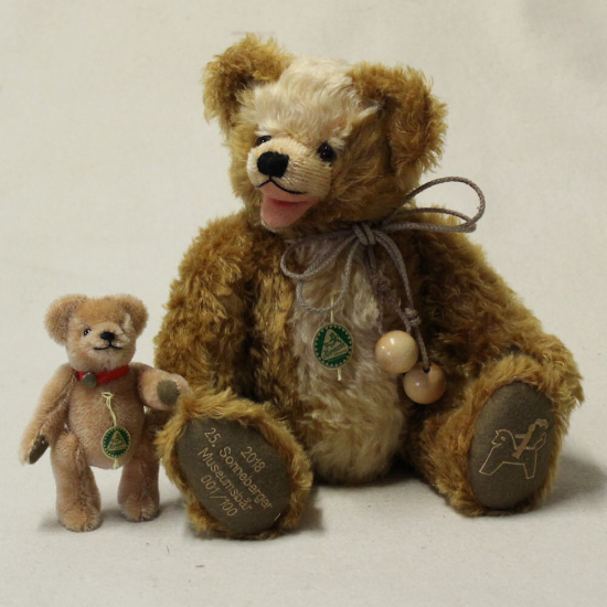 25. Sonneberger Museumsbr 2018 36 cm Teddybr von Hermann-Coburg