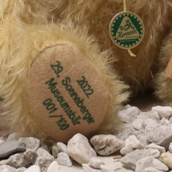 29. Sonneberger Museumsbr 2022 35 cm Teddybr von Hermann-Coburg