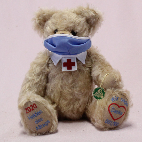 2020 - Helden des Alltags ? Wir sagen Danke 33 cm Teddybr von Hermann-Coburg