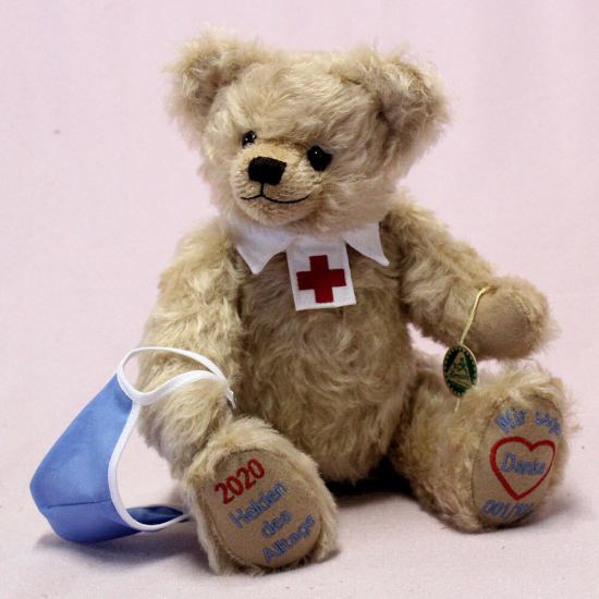 2020 - Helden des Alltags ? Wir sagen Danke 33 cm Teddybr von Hermann-Coburg