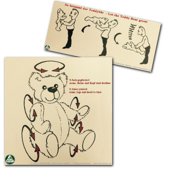 21. Sonneberger Museumsbr 2014Museums Edition 39 cm Teddybr von Hermann-Coburg