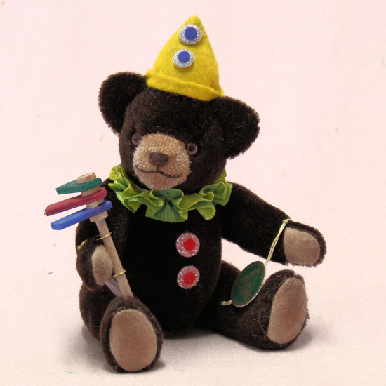 Der Clownbr ? eine Reminiszenz an die 1920er Jahre 19 cm Teddybr von Hermann-Coburg