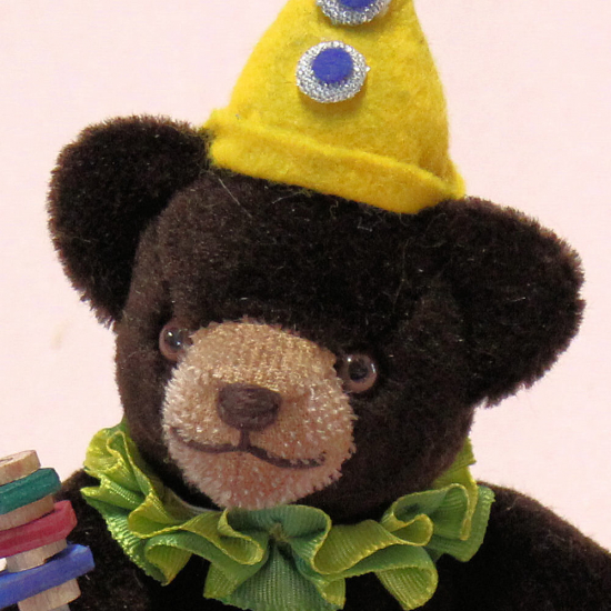 Der Clownbr ? eine Reminiszenz an die 1920er Jahre 19 cm Teddybr von Hermann-Coburg
