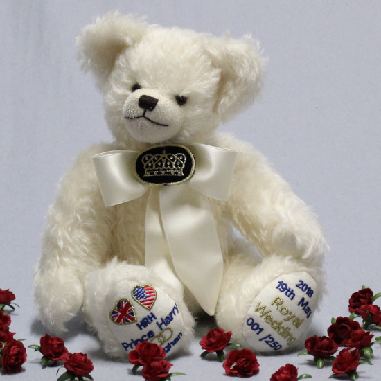 Royal Wedding Bear 2018 HRH Prince Harry and Meghan 35 cm Teddybr von Hermann-Coburg