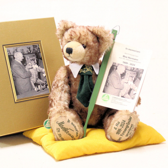 In memoriam Max Hermann zum 125. Geburtstag 37 cm Teddybr von Hermann-Coburg