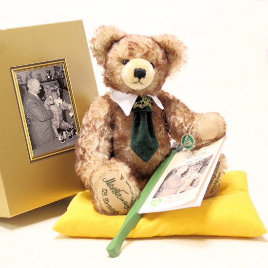 In memoriam Max Hermann zum 125. Geburtstag 37 cm Teddybr von Hermann-Coburg