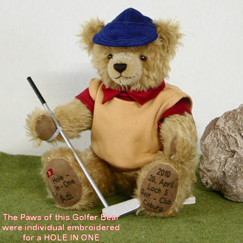 Golfer Individual Br 36 cm Teddybr von Hermann-Coburg