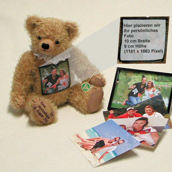 Der Foto-Individualbr ? the Photo-Individual-Bear 38 cm Teddybr von Hermann-Coburg