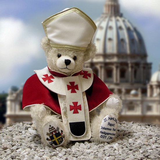 Pope Johannes Paul II 39 cm Teddy Bear by Hermann-Coburg