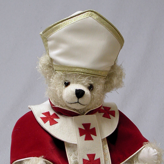 Papst Johannes Paul II - Heiligsprechung 39 cm Teddybr von Hermann-Coburg