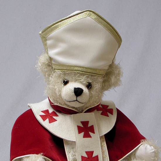 Papst Johannes Paul II - Heiligsprechung 39 cm Teddyb�r von Hermann-Coburg