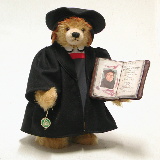 Reformationsteddy Dr. Martin Luther 40 cm Teddybr von Hermann-Coburg