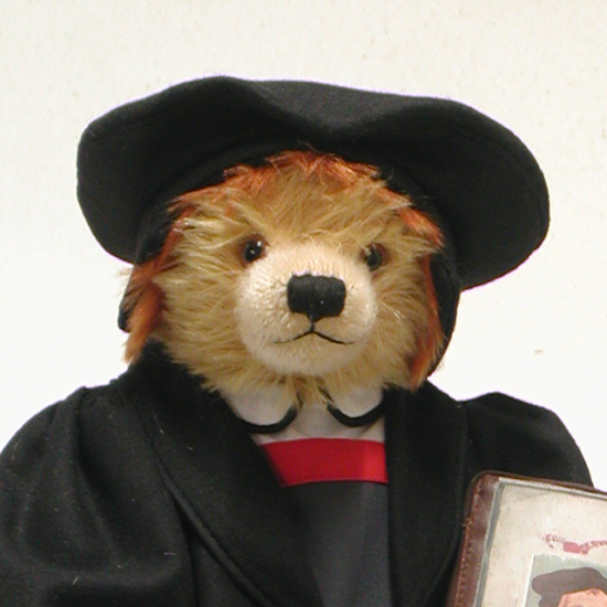 Reformationsteddy Dr. Martin Luther 40 cm Teddybr von Hermann-Coburg