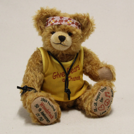 Woodstock 50th Anniversary 1969 ? 2019 32 cm Teddybr von Hermann-Coburg