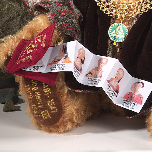 King Henry VIII 42 cm Teddybr von Hermann-Coburg