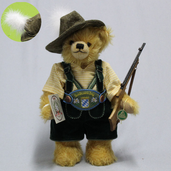 Bayerischer Schtzenknig 36 cm Teddybr von Hermann-Coburg