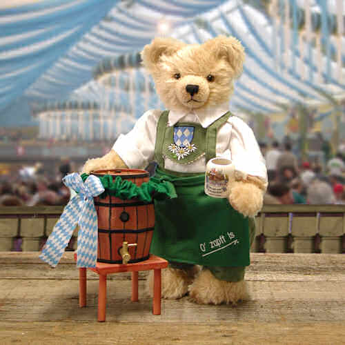 Oktoberfest Wiesnwirt Ozapft is  37 cm Teddybär von Hermann-Coburg