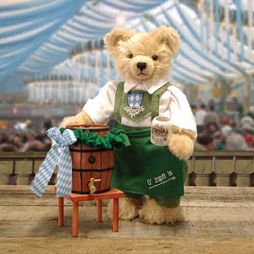 Oktoberfest Wiesnwirt Ozapft is 37 cm Teddybr von Hermann-Coburg