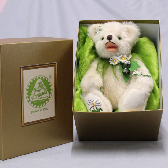 Kleiner Edelwei Br 34 cm Teddybr von Hermann-Coburg