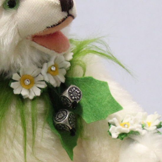Kleiner Edelwei Br 34 cm Teddybr von Hermann-Coburg