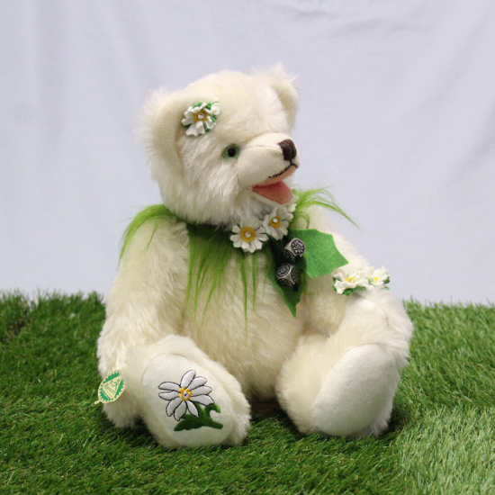 Kleiner Edelwei Br 34 cm Teddybr von Hermann-Coburg