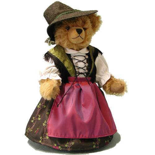 Old Bavarian Girl 37 cm Teddybr von Hermann-Coburg