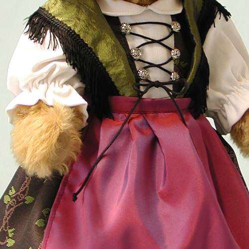 Old Bavarian Girl 37 cm Teddybr von Hermann-Coburg