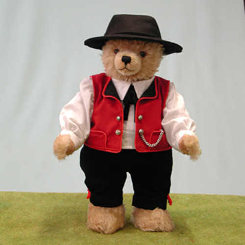 Schwarzwaldjunge Black Forest Boy 38 cm Teddybr von Hermann-Coburg