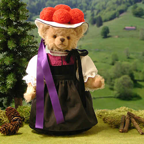 Schwarzwaldmdel Black Forest Girl 38 cm Teddybr von Hermann-Coburg