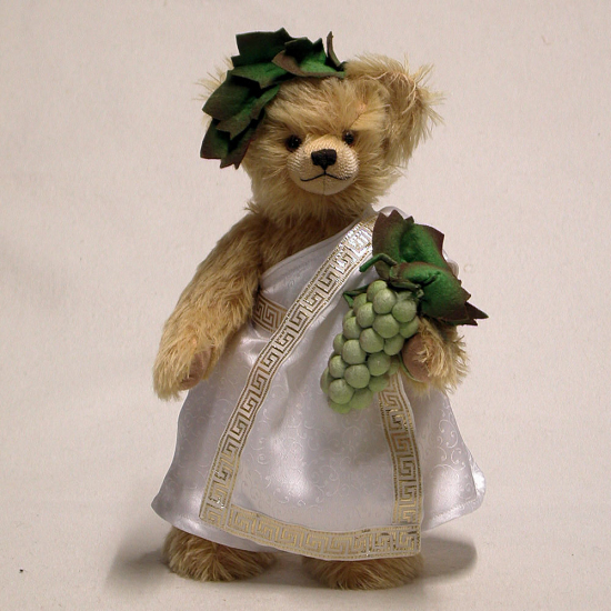 Weingott Bacchus 34 cm Teddybr von Hermann-Coburg