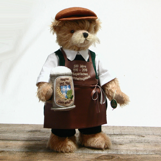 Bayerischer Braumeister 37 cm Teddybr von Hermann-Coburg