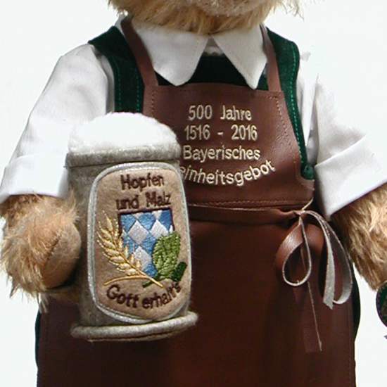 Bayerischer Braumeister 37 cm Teddybr von Hermann-Coburg