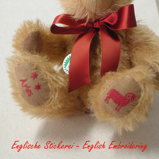 Widder / AriesSternzeichen Teddybr 23 cm Teddybr von Hermann-Coburg