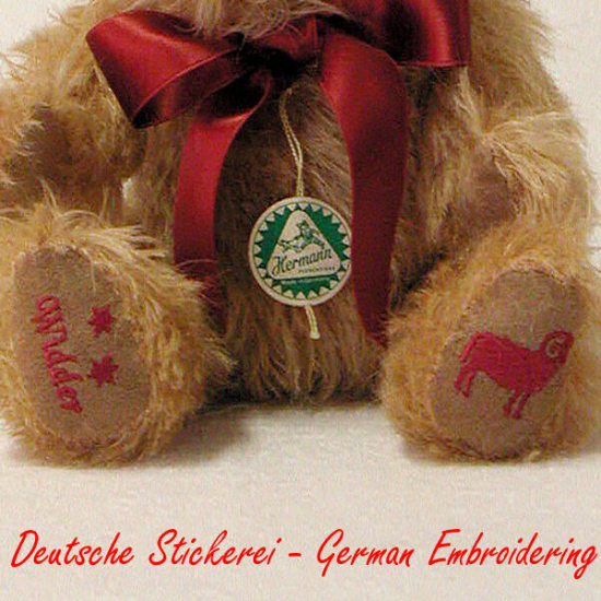 Widder / AriesSternzeichen Teddybr 23 cm Teddybr von Hermann-Coburg