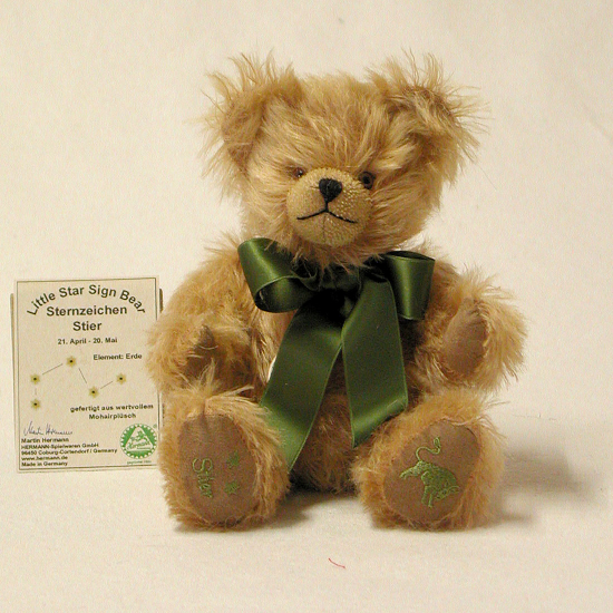 Stier / TaurusSternzeichen Teddybr 23 cm Teddybr von Hermann-Coburg