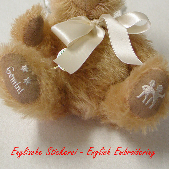 Zwilling / GeminiSternzeichen Teddybr 23 cm Teddybr von Hermann-Coburg