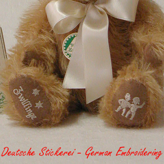 Zwilling / GeminiSternzeichen Teddybr 23 cm Teddybr von Hermann-Coburg