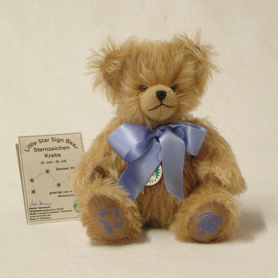 Krebs / CancerSternzeichen Teddybr 23 cm Teddybr von Hermann-Coburg