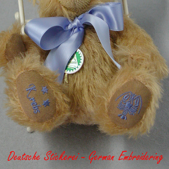 Krebs / CancerSternzeichen Teddybr 23 cm Teddybr von Hermann-Coburg