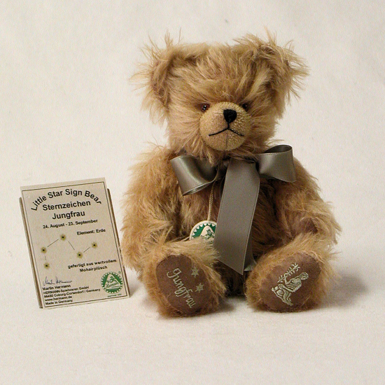 Jungfrau / VirgoSternzeichen Teddybr 23 cm Teddybr von Hermann-Coburg