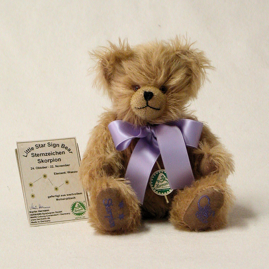 Skorpion / ScorpioSternzeichen Teddybr 23 cm Teddybr von Hermann-Coburg