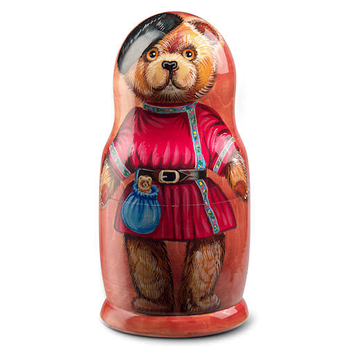 HERMANN Matryoshka Bear 27 cm Teddybr von Hermann-Coburg