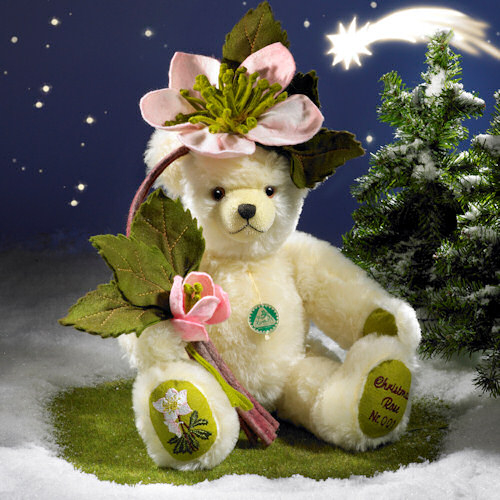 Christrose  Christmas Rose 35 cm Teddy Bear by Hermann-Coburg