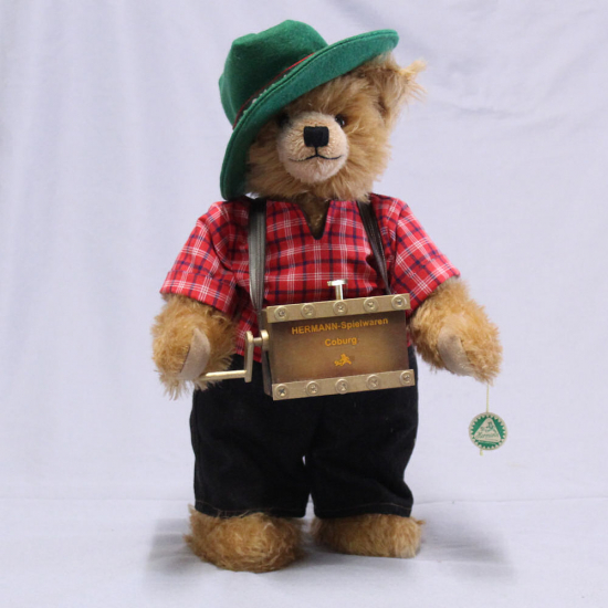 Kleiner Straen-Musikant 35 cm Teddybr von Hermann-Coburg