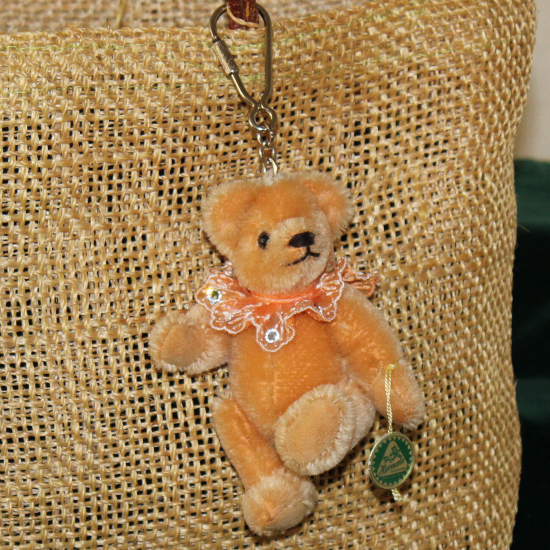 Teddy-Pendant 2019 Miniature- Mohair-Teddy Piccolo 11 cm Teddy Bear by Hermann-Coburg
