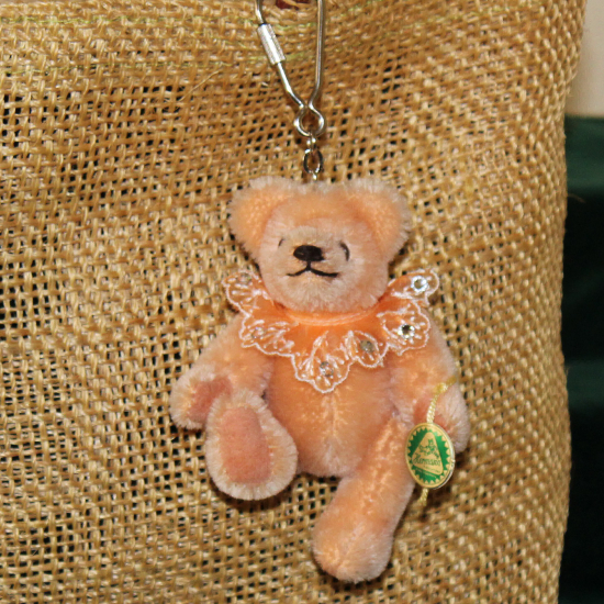 Teddy-Pendant 2019 Miniature- Mohair-Teddy Piccolo 11 cm Teddy Bear by Hermann-Coburg